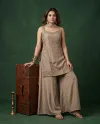 K 1320 By Naisha Chinon Kurti With Bottom Dupatta 